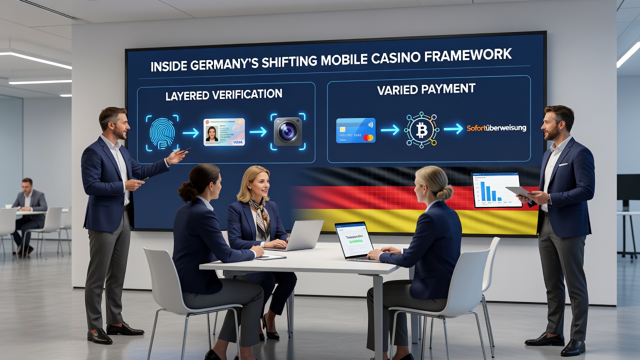 Illustration von Zahlungsoptionen und RTP-Kalibrierung in deutschen mobilen Casinos
